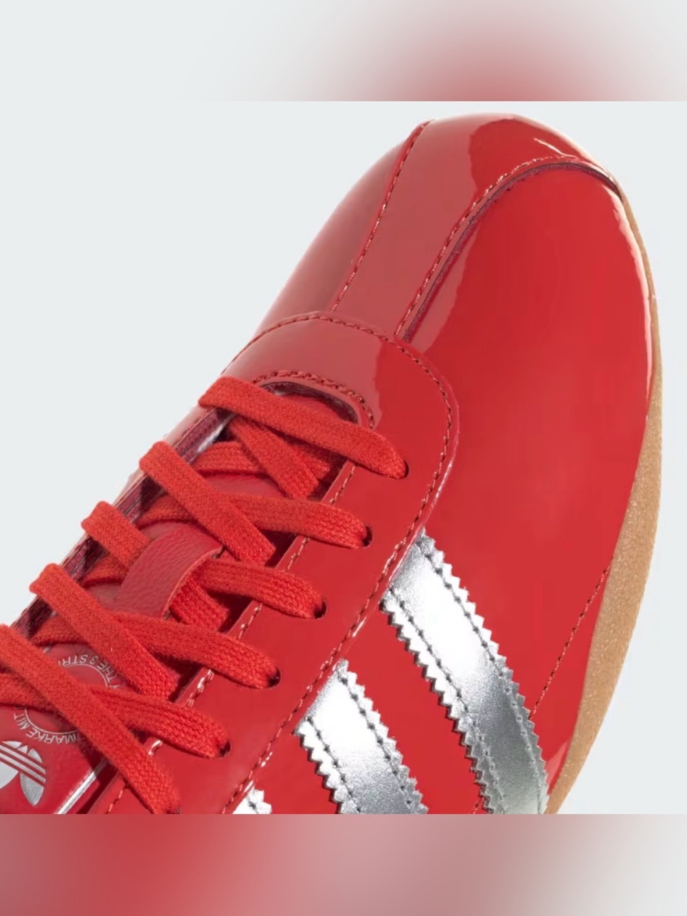 adidas Red and Silver Tokyo Sneakers - Picture 8 of 9